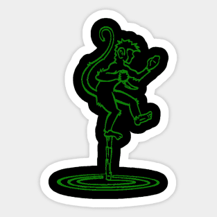 Monkey Stick - Green Sticker